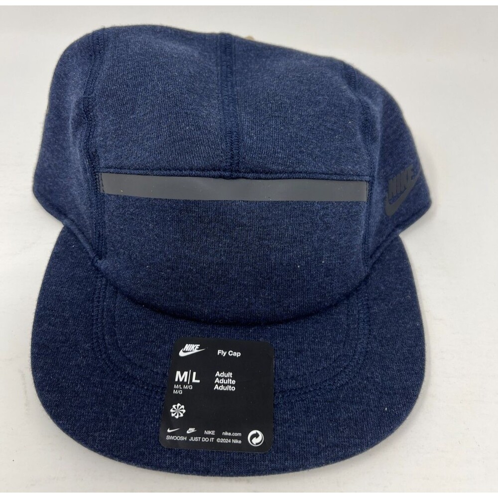 Nike Fly Cap Unstructured Blue Tech Fleece Hat Cap Size M/L Adult HJ3504-451